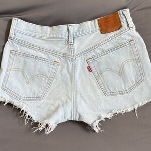 Levi's Women's Faded Blue Jean Shorts